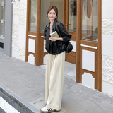 2025新款现货气质设计感超柔软皮外套166-2587P145K218，女装短外套，茜茜公主