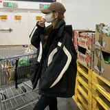 2025冬季撞色冲锋衣韩版工装90绒羽绒服外套166-6668P320K418，女装短外套，茜茜公主