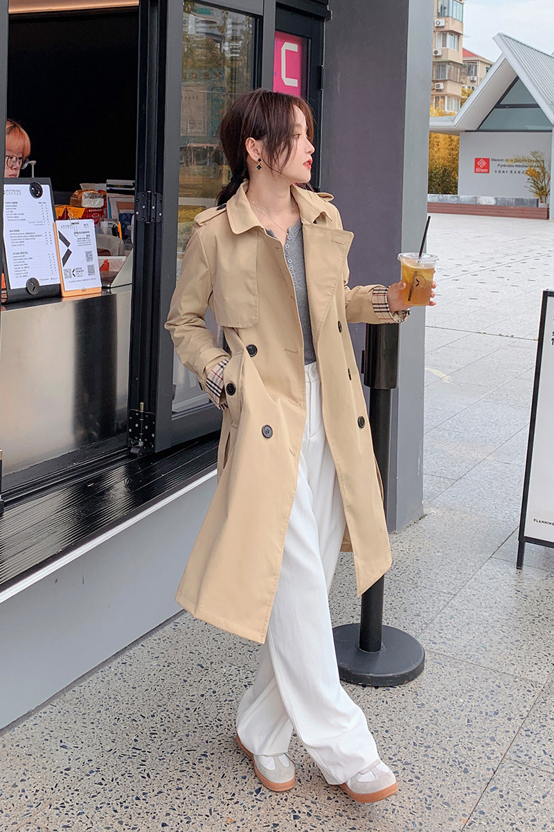 现货！2021春新款风衣166-8813P115控188黑色,女装风衣,茜茜公主