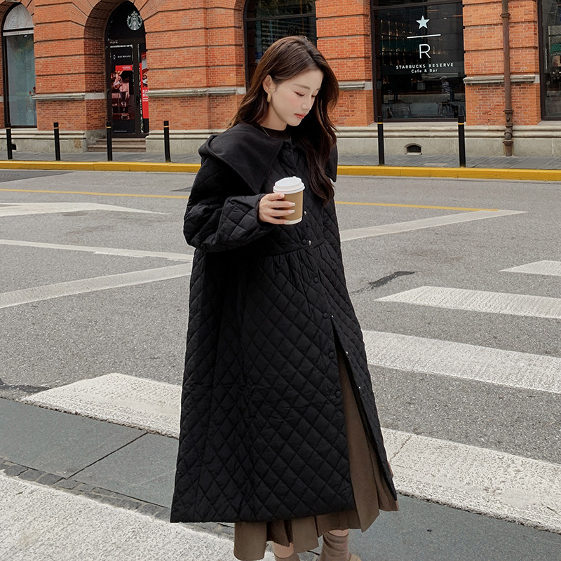 2024冬季新款现货菱形格时尚羽绒棉服166-9976P185K268,女装棉衣/棉服,茜茜公主