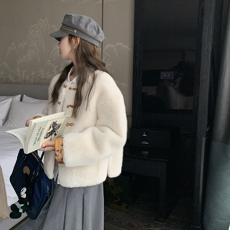 【】2023冬季新款现货毛毛加厚高品质外套166-6609P185K278，女装皮草，茜茜公主