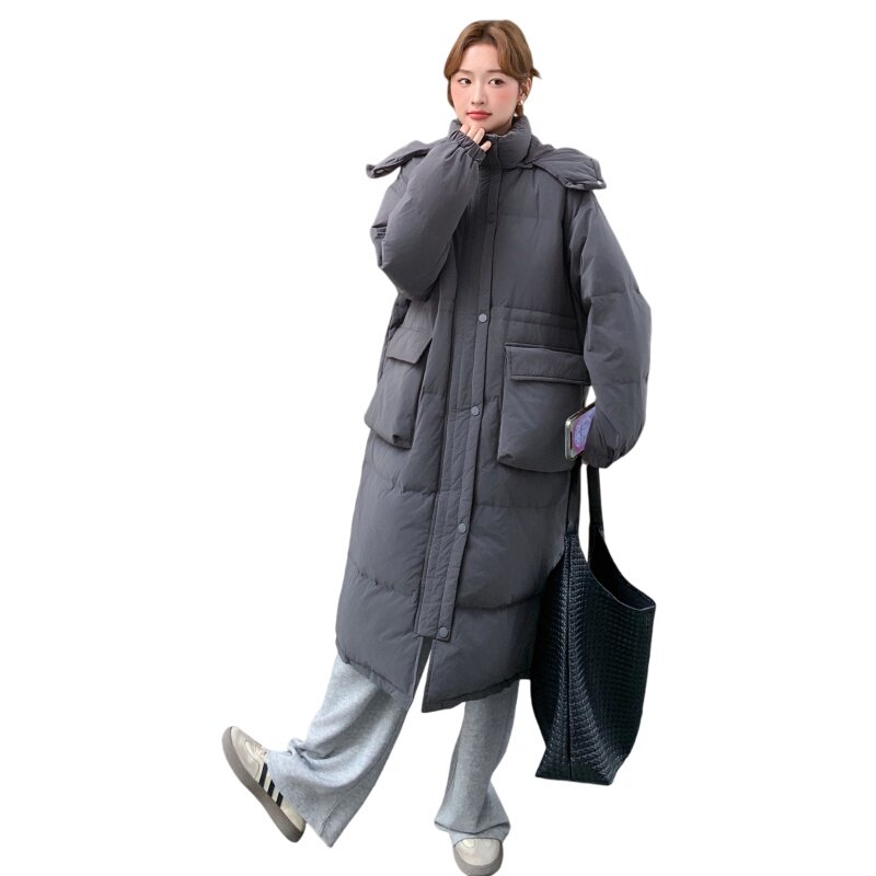 2025冬季新款现货90绒休闲气质满满灰羽绒服外套166-2597P320K458,女装羽绒服,茜茜公主