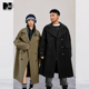 NMAX大码 防风大衣加肥加大痞帅呢子外套 中长款 男装 潮牌秋季