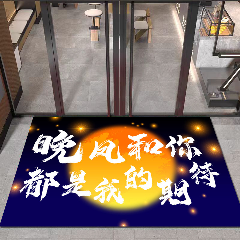 商铺民宿进门地垫酒馆酒店氛围装饰布置地毯户外露营垫