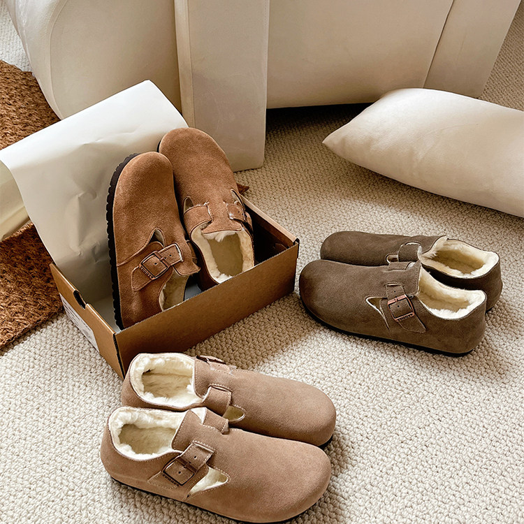 勃肯鞋棉真皮雪地靴女羊皮毛一体冬加绒软木2025年新款厚底毛毛鞋,女鞋,勃肯鞋/软木鞋,淘宝优惠券,粉丝福利购,淘宝优惠卷