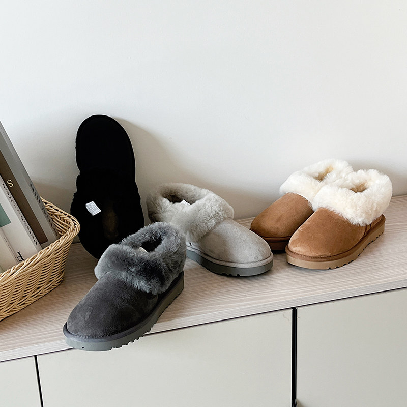 大喜庆2024新款保暖女河南桑坡村真皮羊皮毛一体短筒真皮毛雪地靴,女鞋,时尚雪地靴,淘宝优惠券,粉丝福利购,淘宝优惠卷