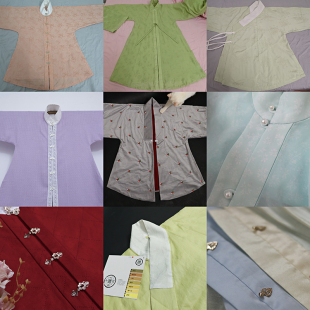 【来料】明制来料定制 子沫记汉服 竖领衫立领合领衫半袖比甲披袄