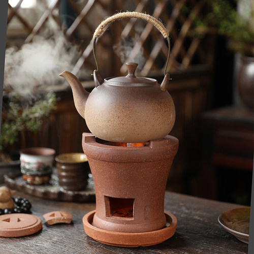 复古大号陶瓷烧水煮茶壶单个