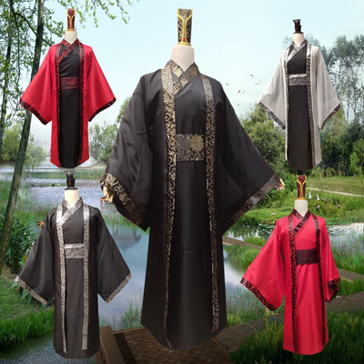 成人古装男影视剧荆轲刺秦王演出汉服主持司仪毕业班庆典活动服装