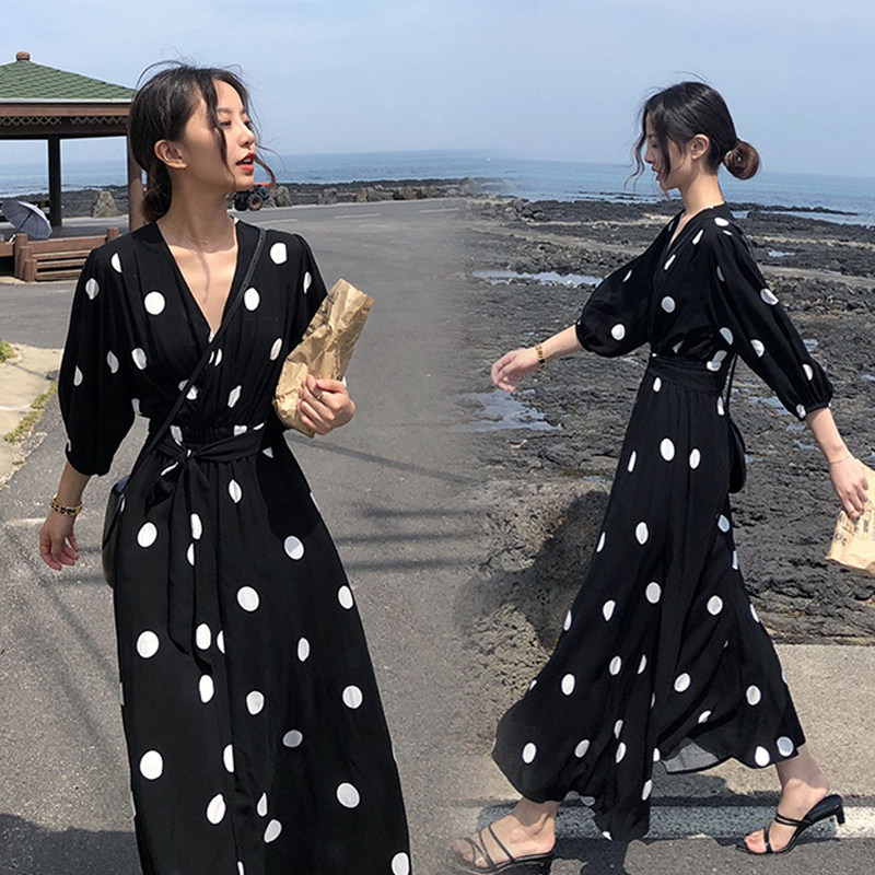 2019 Add fertilizer XL Women's wear mm spring clothes Dress 200 Fat sister By age Show thin Skirtin the Women's clothing/Boutique , Large size women  category - from Buy2taobao.com to provide professional Taobao agent buy service