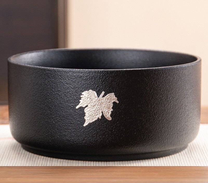 创意中式陶瓷烟灰缸大码 家用客厅轻奢 桌面多功能垃圾果皮收纳缸