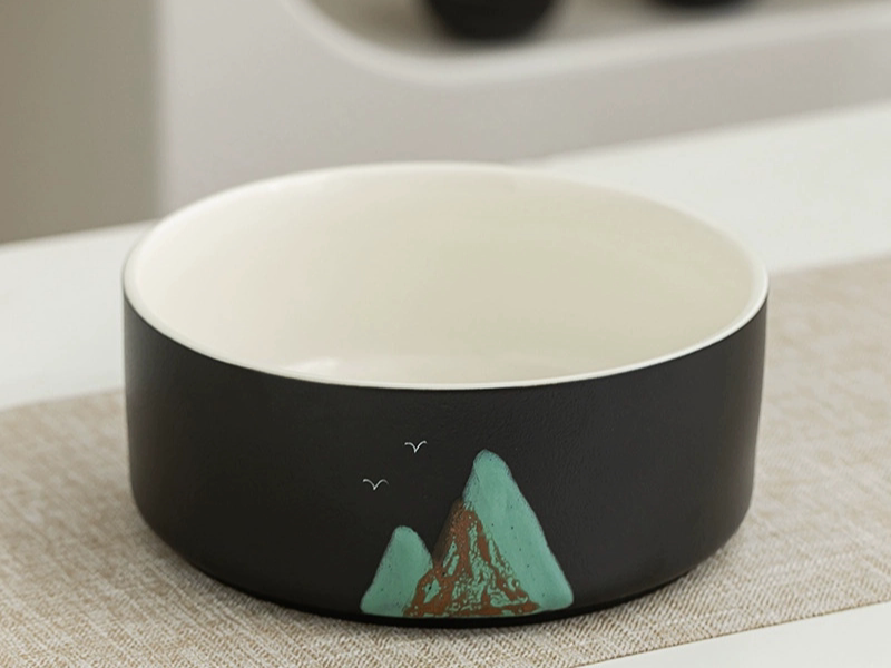 创意中式办公烟灰缸大码高端大气上档次 家用客厅茶几 果皮垃圾缸