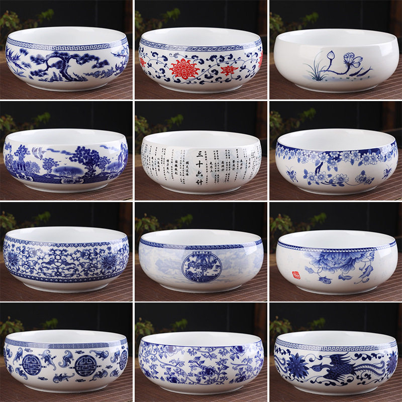 创意中式白瓷烟灰缸大码高端大气上档次家用客厅桌面多功能艾灸缸