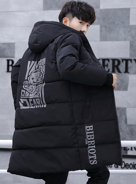 2025男士羽绒棉棉衣中长款棉服休闲外套加厚潮流高中学生保暖棉袄