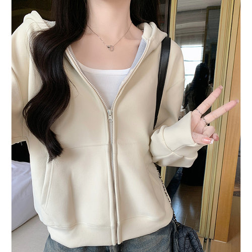 赠送运费险连帽外套女秋冬