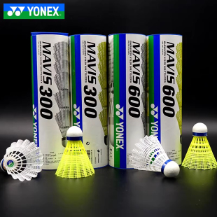 YONEX尤尼克斯M600尼龙球YY塑料羽毛球M300耐打6只训练用胶球正品