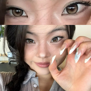 isha reborn美瞳橡树棕小大直径高颜值怜酱同款隐形眼镜一年抛9tb