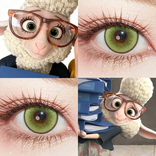 羊副市长cos美瞳日半年抛疯狂动物城萤火嫩绿波崽糕绿青蛇宜hn