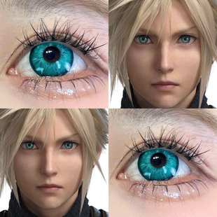 克劳德cos美瞳曼陀罗绿梦蝶晴空艾尔绿水水森绿绝对领域蓝正品hn