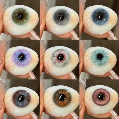 Tomdoll美瞳日半年抛无畏琥珀红酒渍燕尾夜莺蕨影棕绿黑玛瑙宜hn