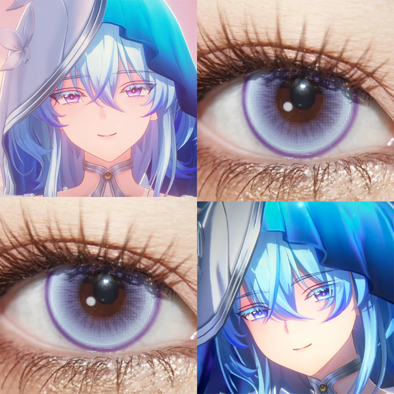 守岸人cos美瞳鸣潮紫色半年抛小直径正品隐形眼镜cosplay漫展佳WE