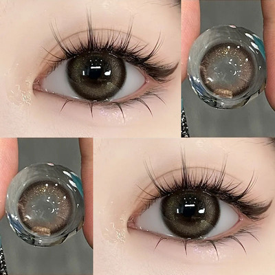 洛洛莉咖美瞳半年抛小大直径自然12mm扩瞳隐形眼镜一年抛官网ftb