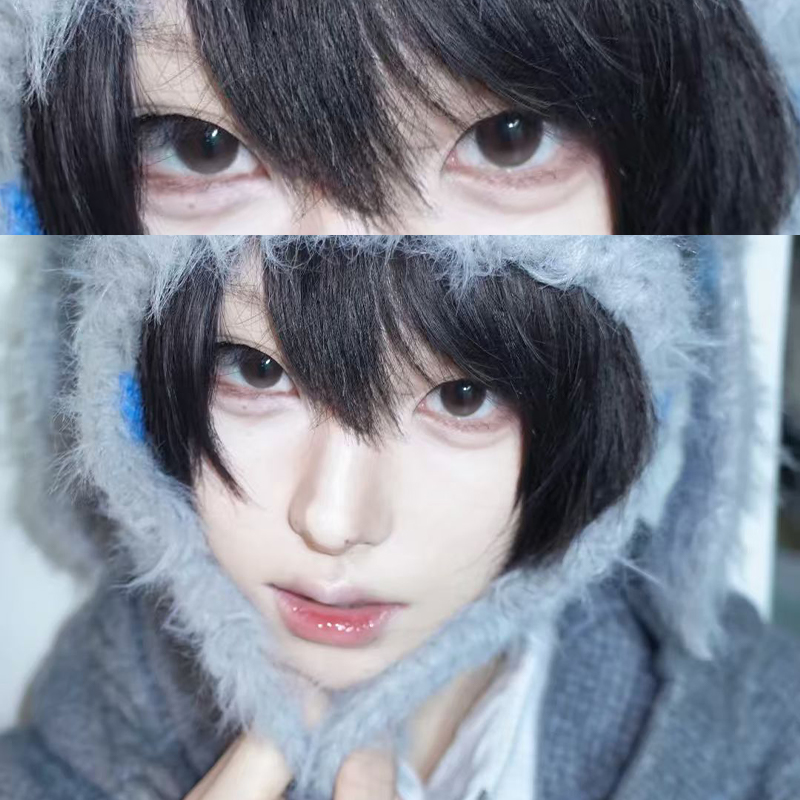 eyepony美瞳风中旅人半年抛细腻日常温柔松弛大直径隐形眼镜7TB