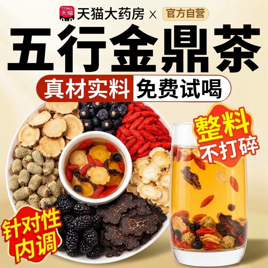 金仙茶五行金鼎茶官方旗舰正品独立包装组合茶冲泡即饮仙料nn