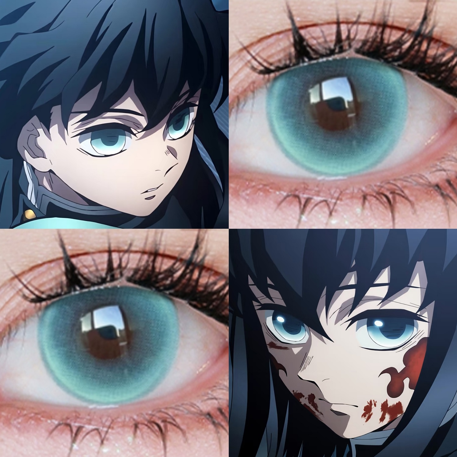 时透无一郎美瞳cos日半年抛鬼灭之刃鬼灭蓝风神秋千空想之森男gc