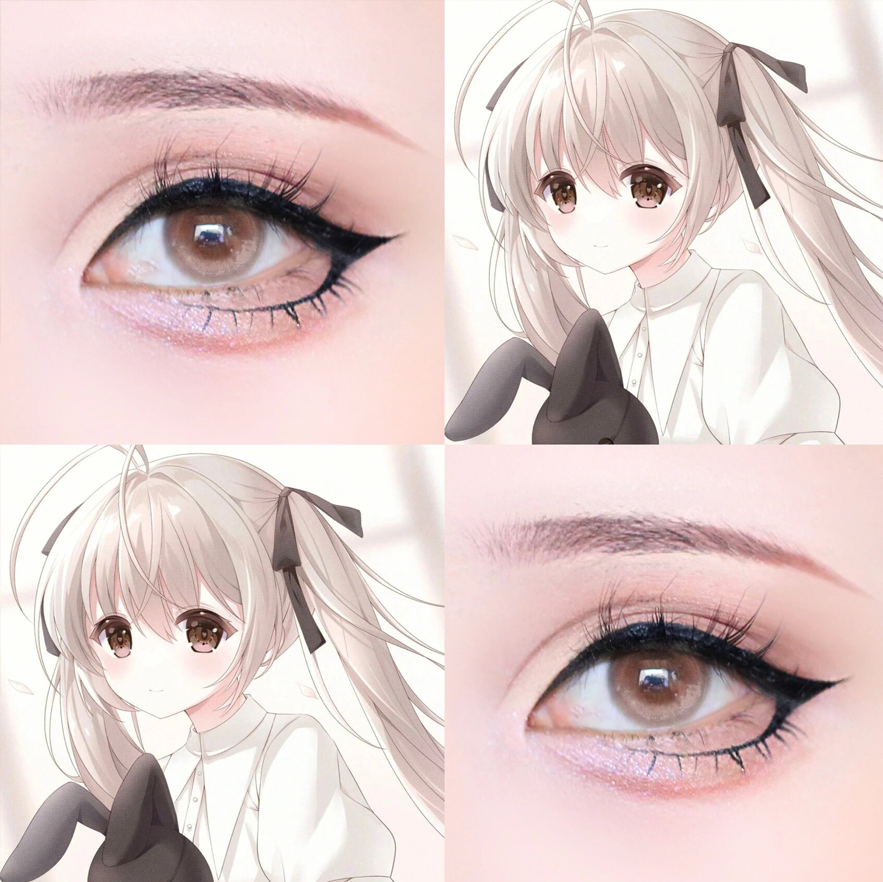 穹妹cos美瞳春日野穹半年抛缘分的天空大直径混血显色隐形眼镜we