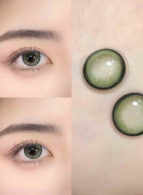 recolook美瞳栗子可可不焦绿事后清晨半年抛大小直径三明治佳TB