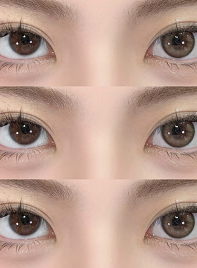 annakelly美瞳记忆面包半年抛棕色高颜值隐形眼镜一年抛旗舰店9tb