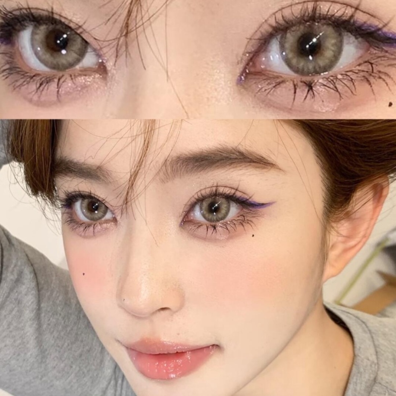 媞娜Tina棕色美瞳日抛30片大小直径亚裔自然轻混血2025新款60mz1