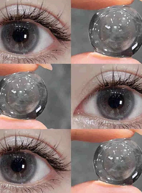 Olens美瞳琉璃泪光棕琉璃泪光灰半年抛大小直径三明治工艺佳TB