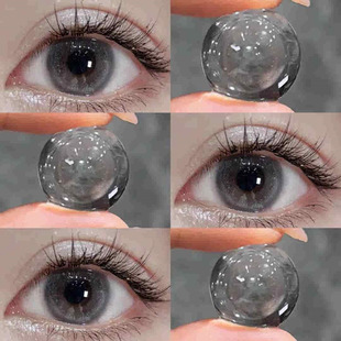 Olens美瞳琉璃泪光棕琉璃泪光灰半年抛大小直径三明治工艺2TB