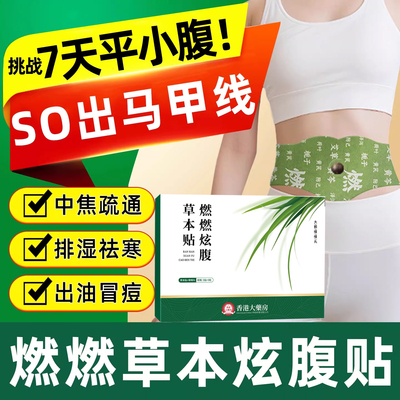 艾上山野燃燃炫腹贴艾绒祛湿轻盈暴汗贴赵露思直播同款官方正品nx