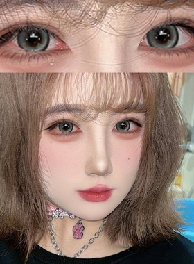 黎明白鸽】AIR美瞳日抛灰色混血cos大小直径次抛10片装DST