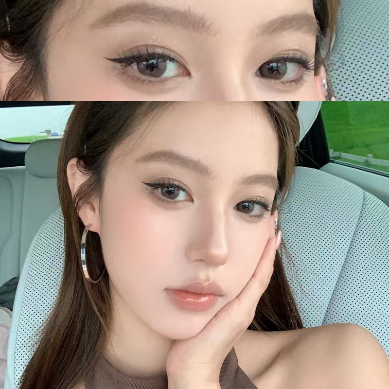 simo咖啡定律美瞳棕色半年抛泰式混血精致素颜彩色隐形眼镜CTB