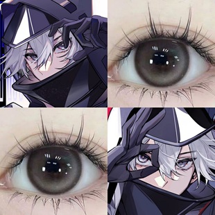 明日方舟博士cos美瞳半年抛大直径灰色混血三明治工艺旗舰店2tb