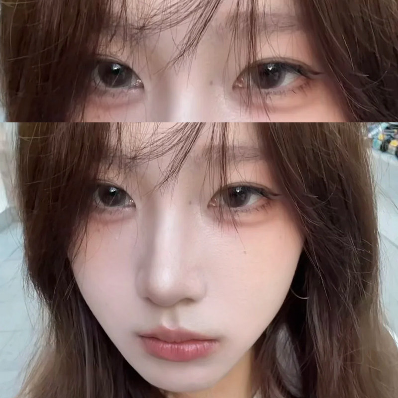 eyepony美瞳玫瑰消融紫色半年抛自然显色扩瞳大直径隐形眼镜正cst