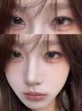 eyepony美瞳玫瑰消融紫色半年抛自然显色扩瞳大直径隐形眼镜正7ST