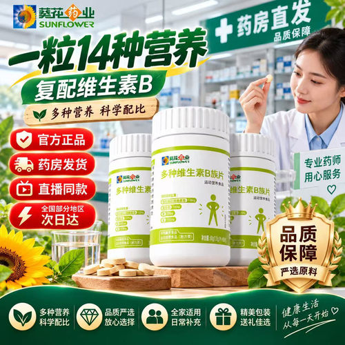 葵花药业多种维生素B族片药房款