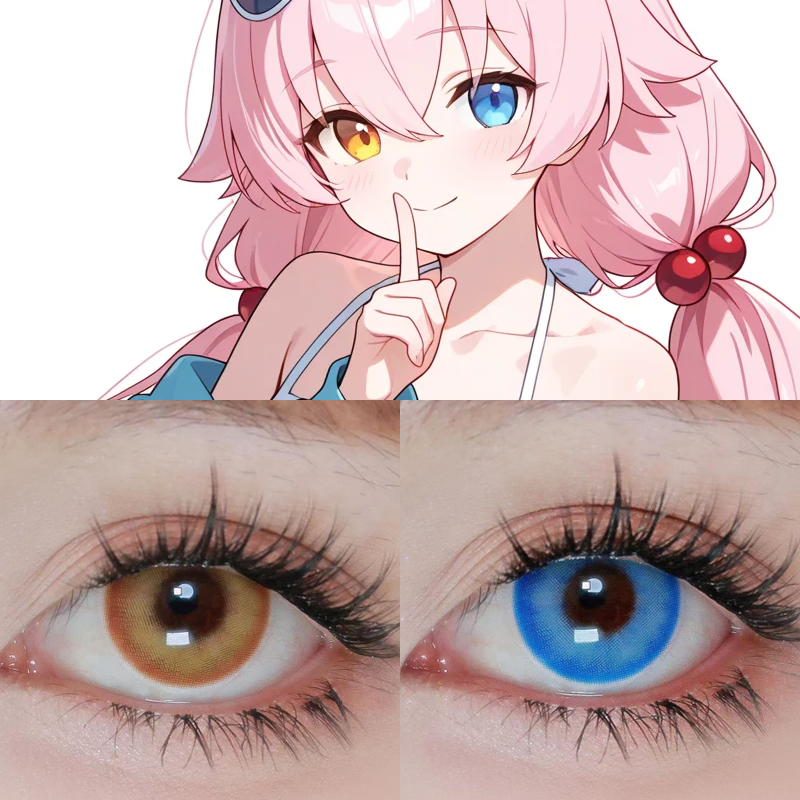 天童爱丽丝cos美瞳小鸟游星野铁道双子妃咲带度数还原日抛正品hn