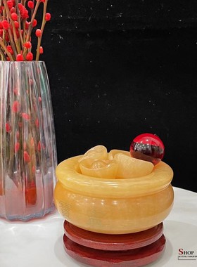 玉乡之源玉保平安中式客厅聚宝盆