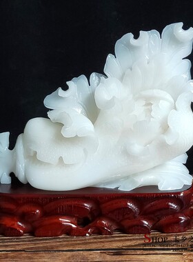 玉白菜摆件玄关酒柜客厅书桌