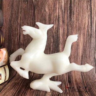 天然玉石马摆件马踏飞燕家居办公室桌面客厅装饰品马到成功工艺品