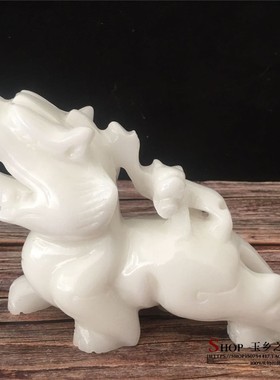 天然玉石子母貔貅摆件家居客厅玄关书房办公室酒柜工艺品礼品摆设