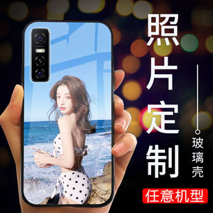 任意機(jī)型手機(jī)殼定制圖案照片適用蘋果14來圖13液態(tài)vivox80小米13華為mate50魅族17情侶男女全包防摔