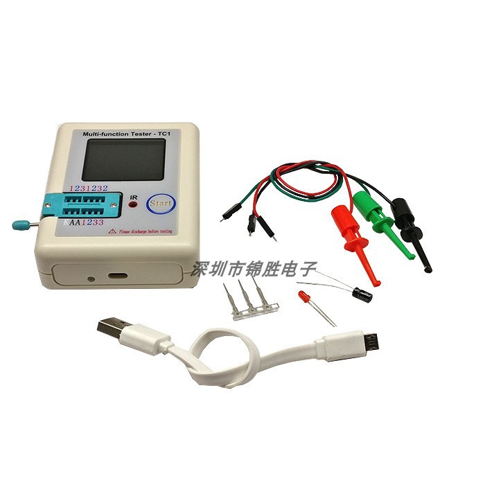 LCR-TC1 晶体管测试仪 图形化电容电感ESR表 全彩屏图形显示 有货
