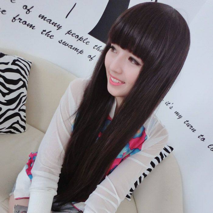 Perruque Long cheveux raides - Ref 2609671 Image 1